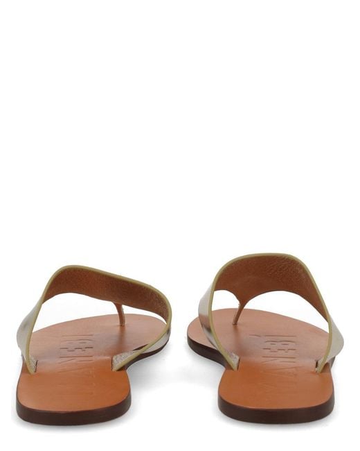 Manebí Brown Goat Leather Buff Leather Neolite Flats
