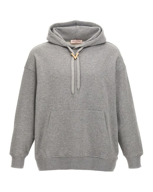 Valentino Garavani Gray V Detail Sweatshirt