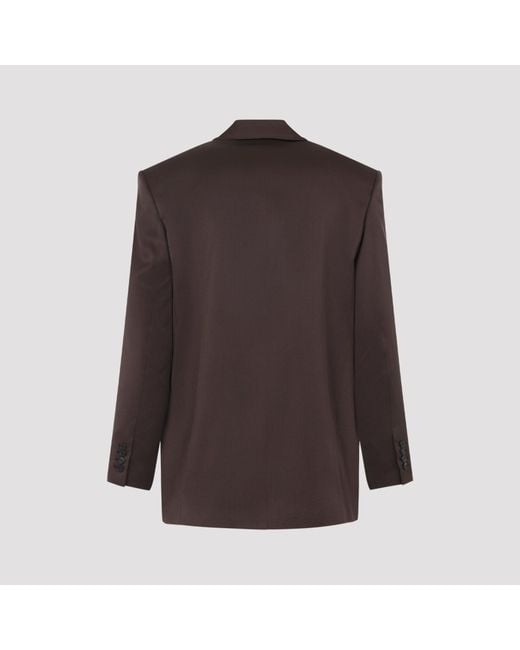 Saint Laurent Double Brestaed Jacket in het Brown voor heren