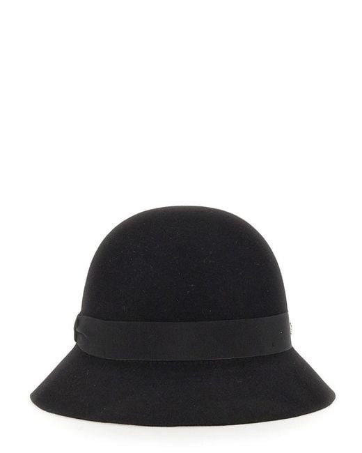 Helen Kaminski Black Cloche Etta