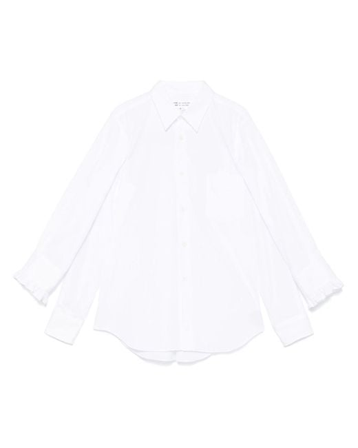 Comme des Garçons White Comme -Baumwollhemd