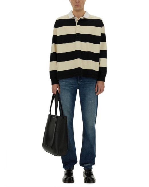 McQueen Black Alexander Mc Queen Rugby Polo