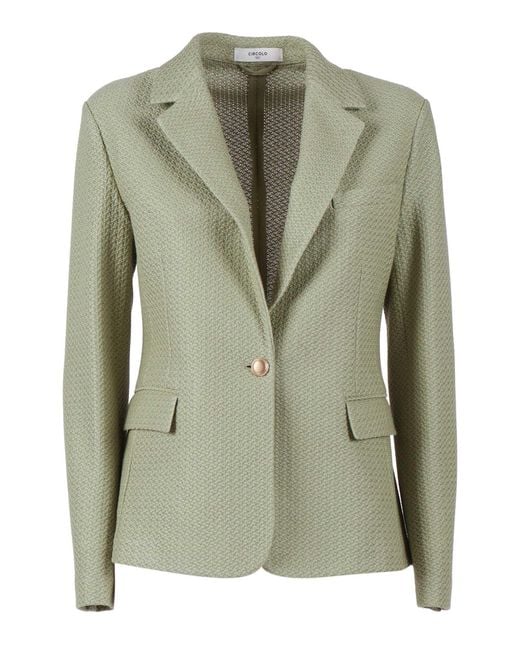 Circolo 1901 Slim Fit Cotone in het Green