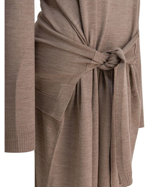 Lemaire Brown "Trompe 'Oeil"-Kleid