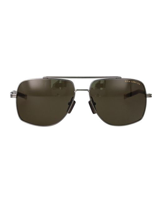 Dita Eyewear Metallic Aviator Sunglasses Dls138 A 03 03