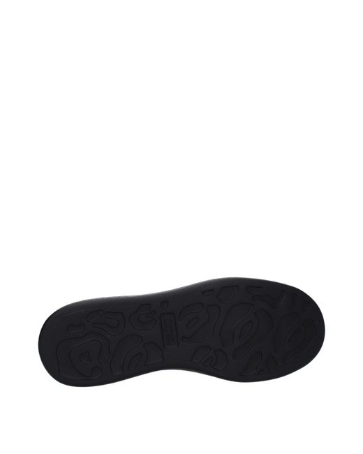 McQueen Black Oversized Leather Sneakers for men
