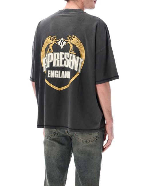 Represent Gray Angel Border T-Shirt for men