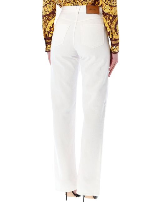 Versace White Medusa 95 Jeans