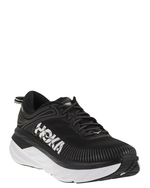 Hoka One One Black Bondi 7 Running Trainers for men
