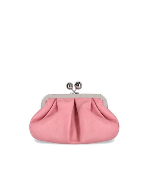 Weekend by Maxmara Pasticcino Prati Small Pink Clutch