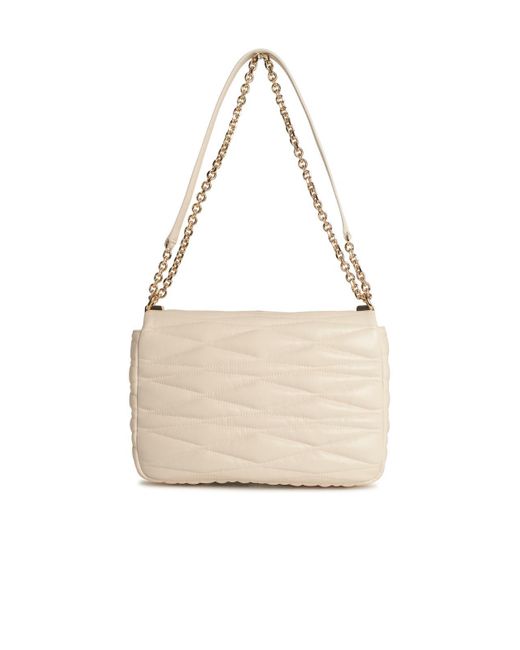 Furla Natural '1927' mittlerer Crossbody -Tasche in Creme Lear