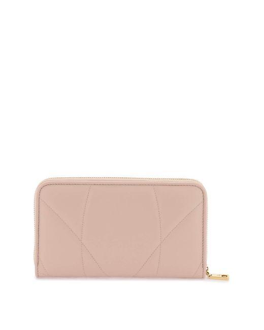 Dolce & Gabbana Devotion Zip Around Wallet in het Pink
