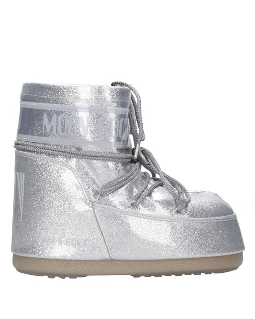 Bottes de chaussures de lune argent Moon Boot en coloris Gray