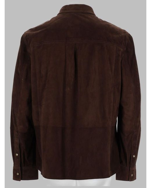 Brunello Cucinelli Brown Giacca Camicia