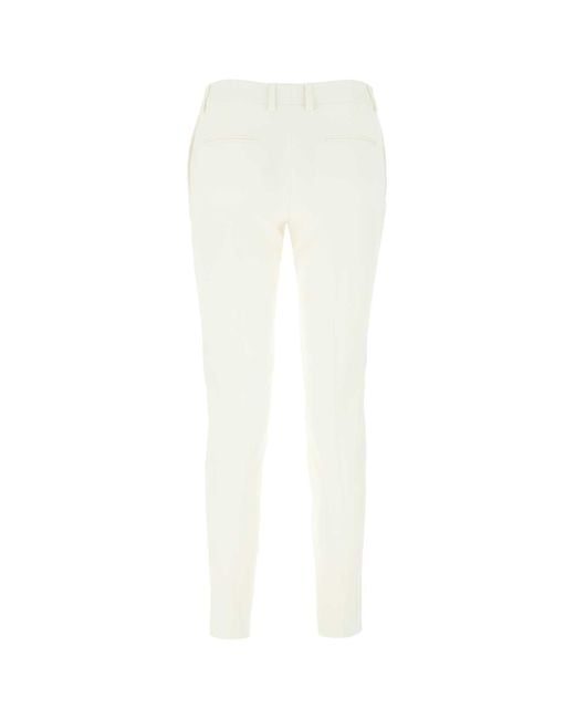 Saint Laurent White Pantalone