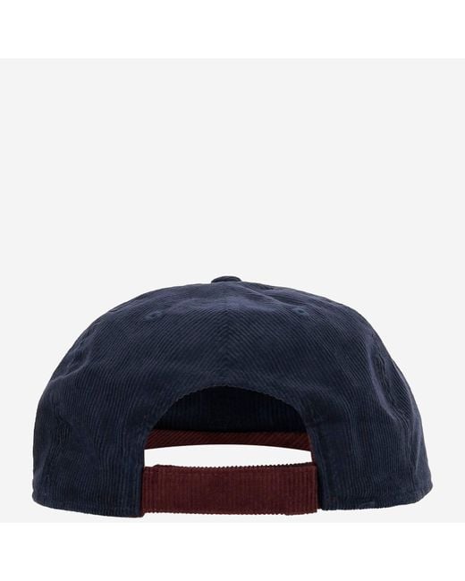 Autry Blue Velvet Cap With Logo for men