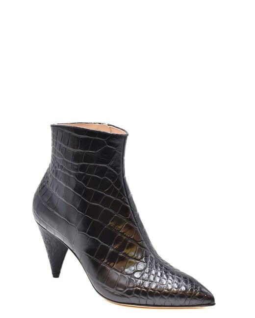 Polly Plume Black Booties