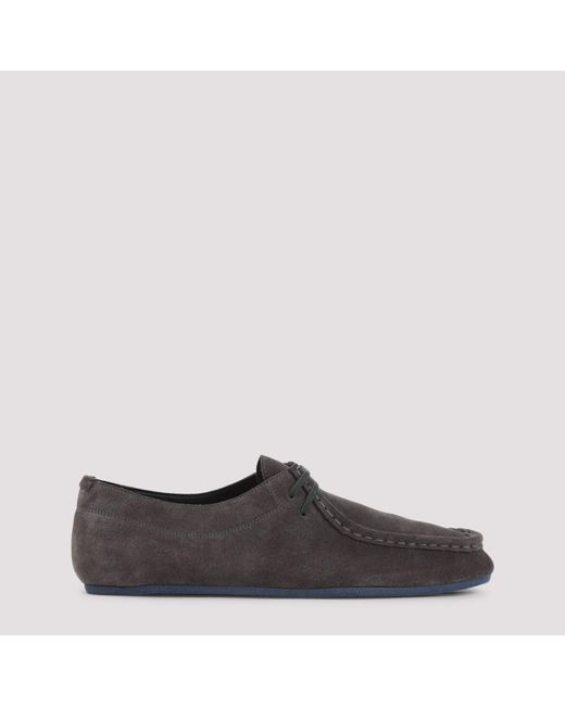Jil Sander Brown Lace-Up Shoes