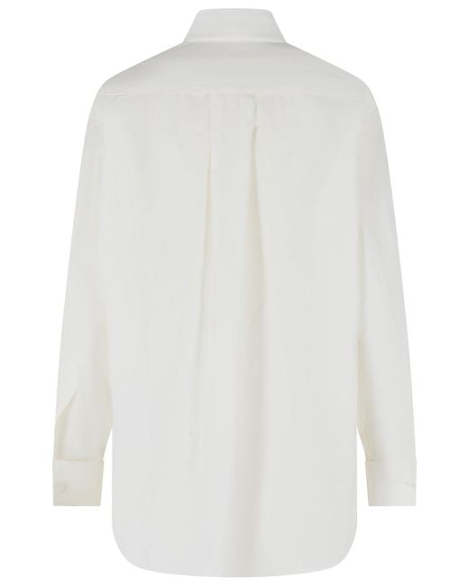 MM6 by Maison Margiela White Cotton Shirt