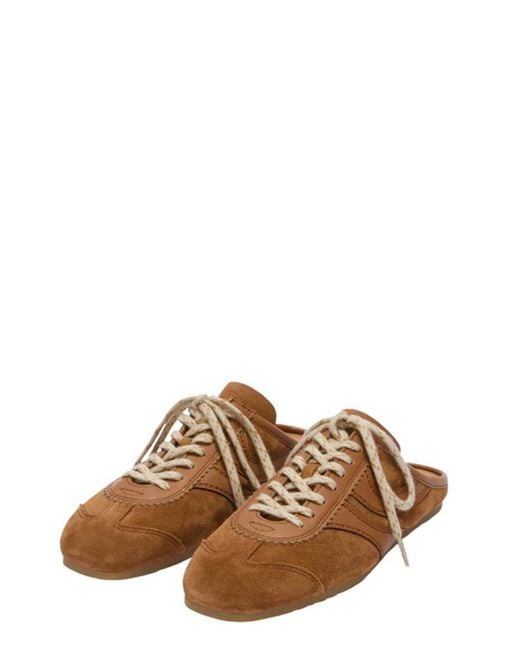 Dries Van Noten Black Suede-Stripe Sneaker Mules