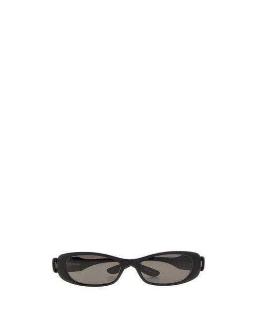 Balenciaga White Black Acetate Nova Sunglasses