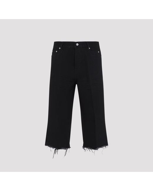 Rick Owens Black Cutoffs Jeans for men