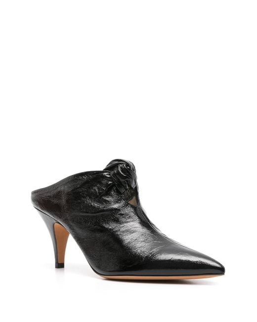 Khaite Black Rowan Mule 75 Shoes