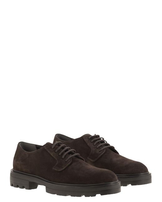 Hogan White H673 Suede Lace Ups
