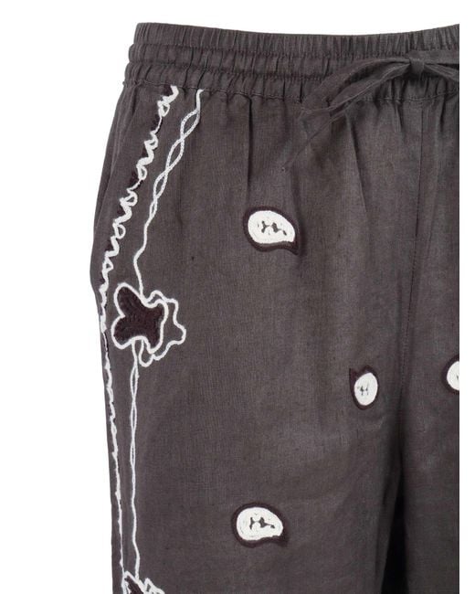 P.A.R.O.S.H. Gray Wide Trousers