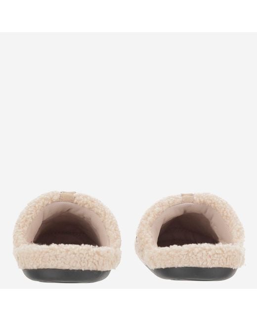 Moon Boot Schoenen ,Leer Sabot Teddy Slipper in het Natural