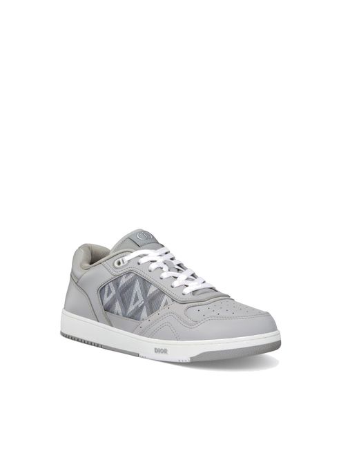 Dior Gray Diamond Low Sneakers