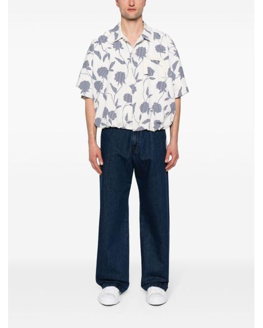 Societe Anonyme Blue Cross Straight-Leg Jeans