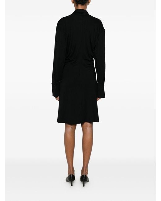 Totême Black Slouch Shirtdress