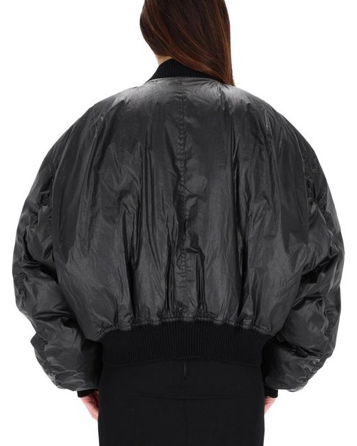 Rick Owens Black Oversized Sports Jacket