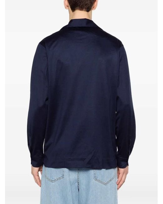 Lardini Blue Button-Down Shirt for men