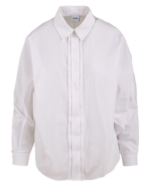 Aspesi Shirts Wit in het White