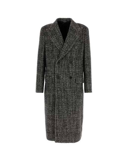 Dolce & Gabbana Black Dolce & Gabbana Coats for men