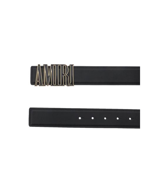 Amiri Logo Buckle Belt in het Black voor heren