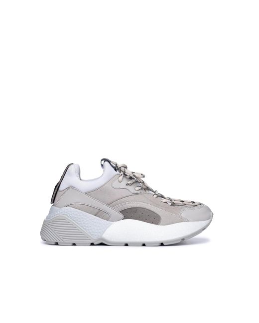 Stella McCartney Gray Eclypse Alter Faux Wildleder -Turnschuhe