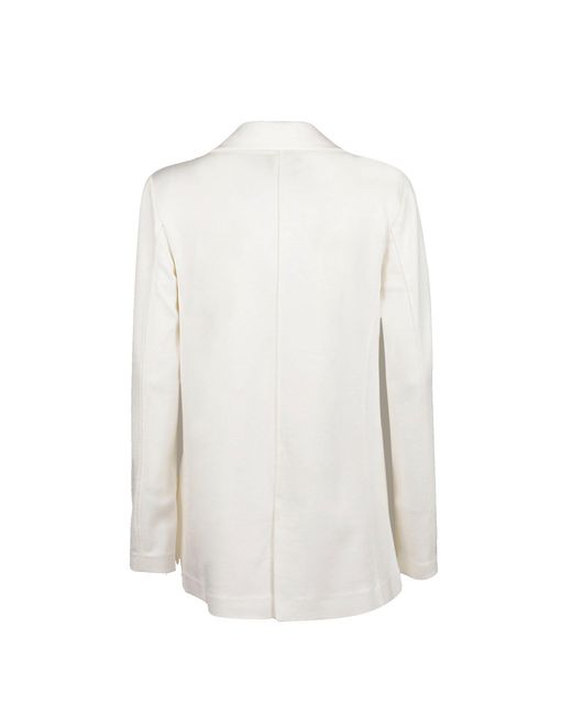Fay White Double Breasted Blazer