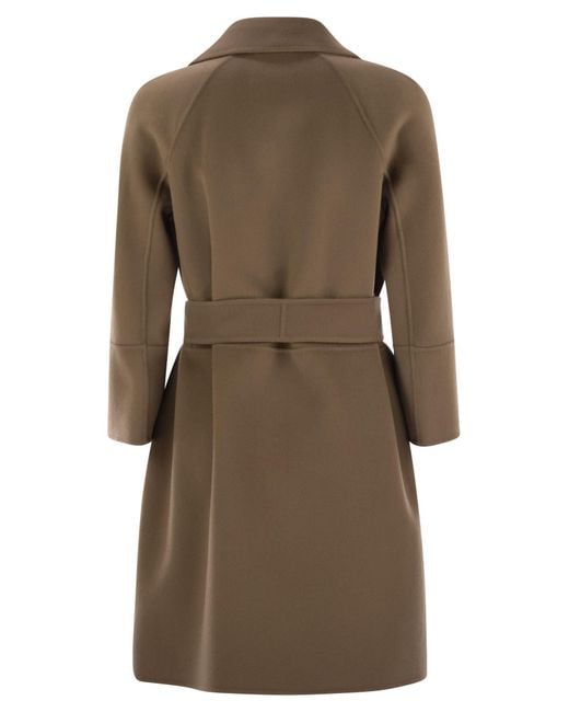 Max Mara Brown Arona Virgin Wool Coat