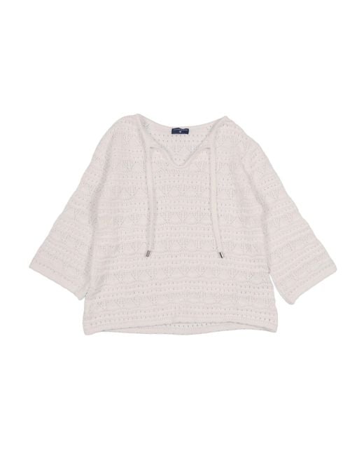 Ermanno Scervino White Top Crochet Cotton Croche