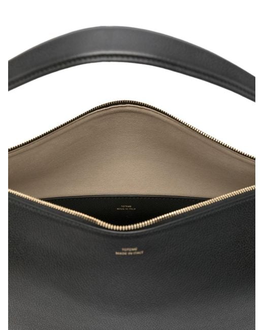 Totême  Black Medium Leather Tote Bag