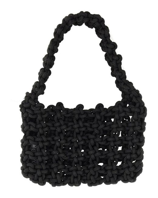 Kara Black Knot Shoulder Bag