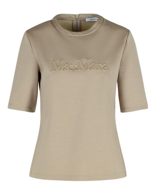 Maglietta Di Lana Di di Max Mara in Natural da Uomo