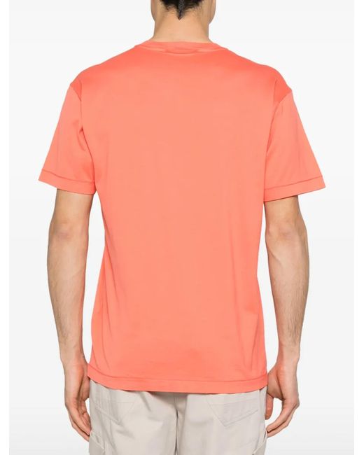 Stone Island T Shirts En Polos Red in het Orange voor heren