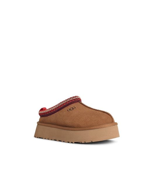 Ugg Brown 'Tazz Ii' Chestnut Suede Slippers