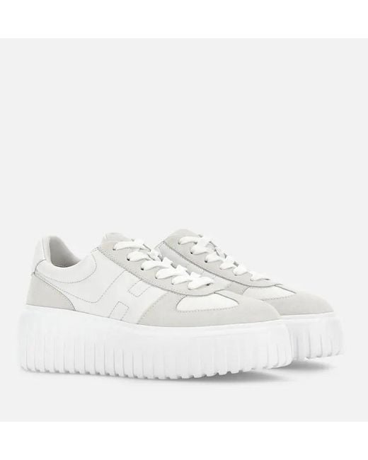 Hogan White H Stripes