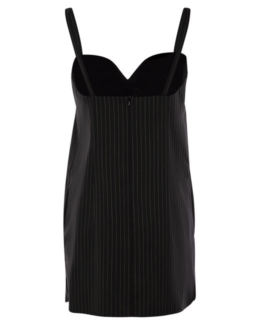 Max Mara Black Max Mara Elam Nadelstoff -Wolltuchkleid