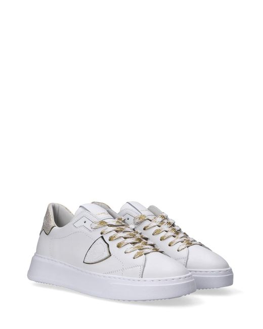 Zapatillas de zapatillas de modelo de Philippe Philippe Model de color White